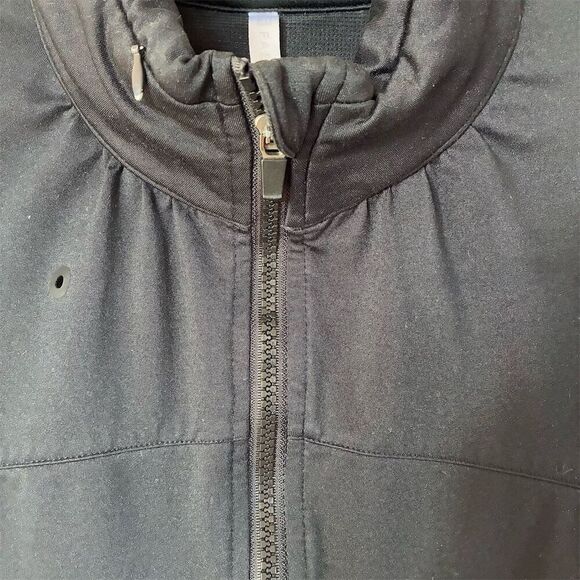 Fabletics Women's Black Athletic Workout Jacket Size L Long Sleeve w/ Hood - Picture 2 of 9